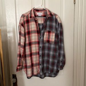 Split pattern flannel